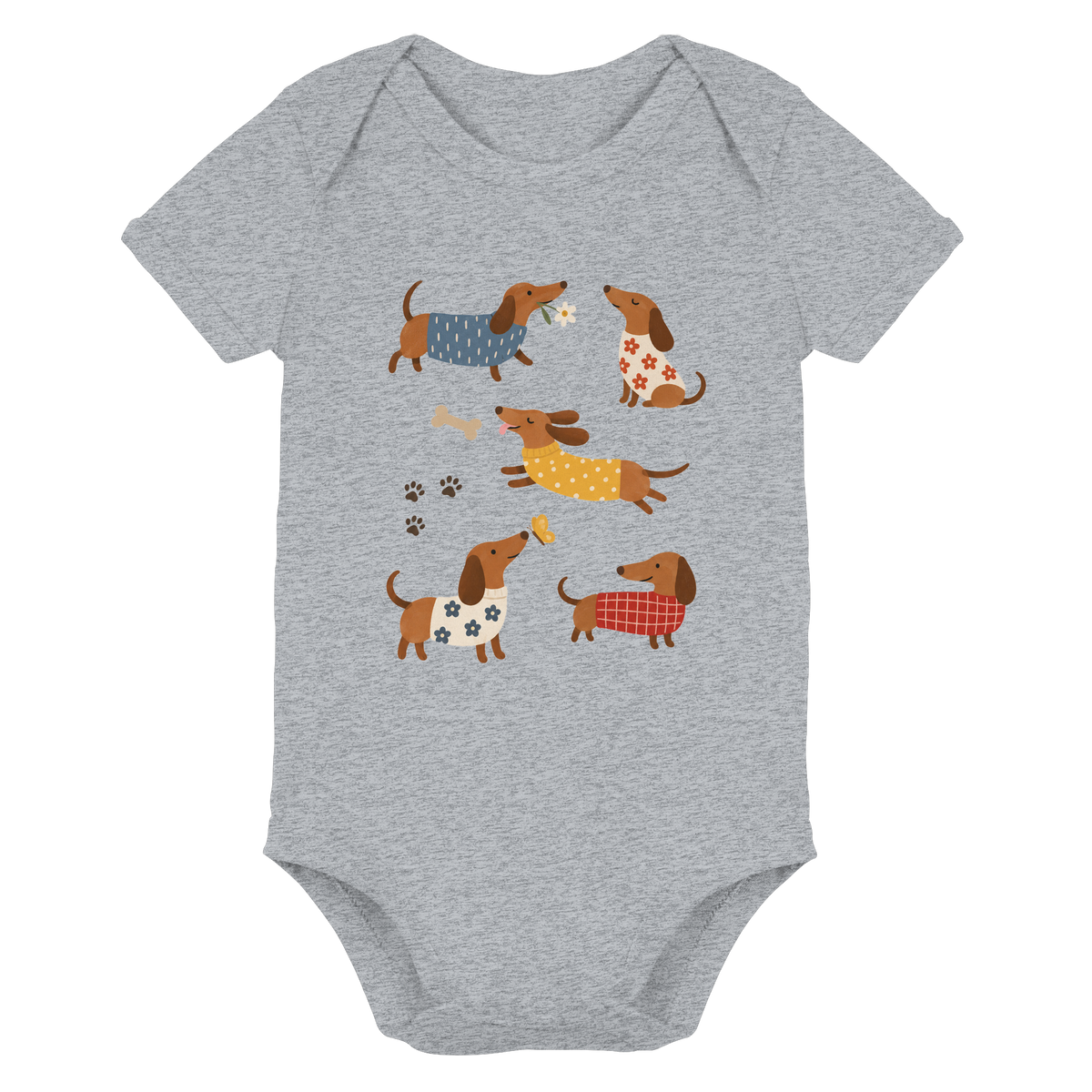 Dackelparty - Organic Baby Bodysuit