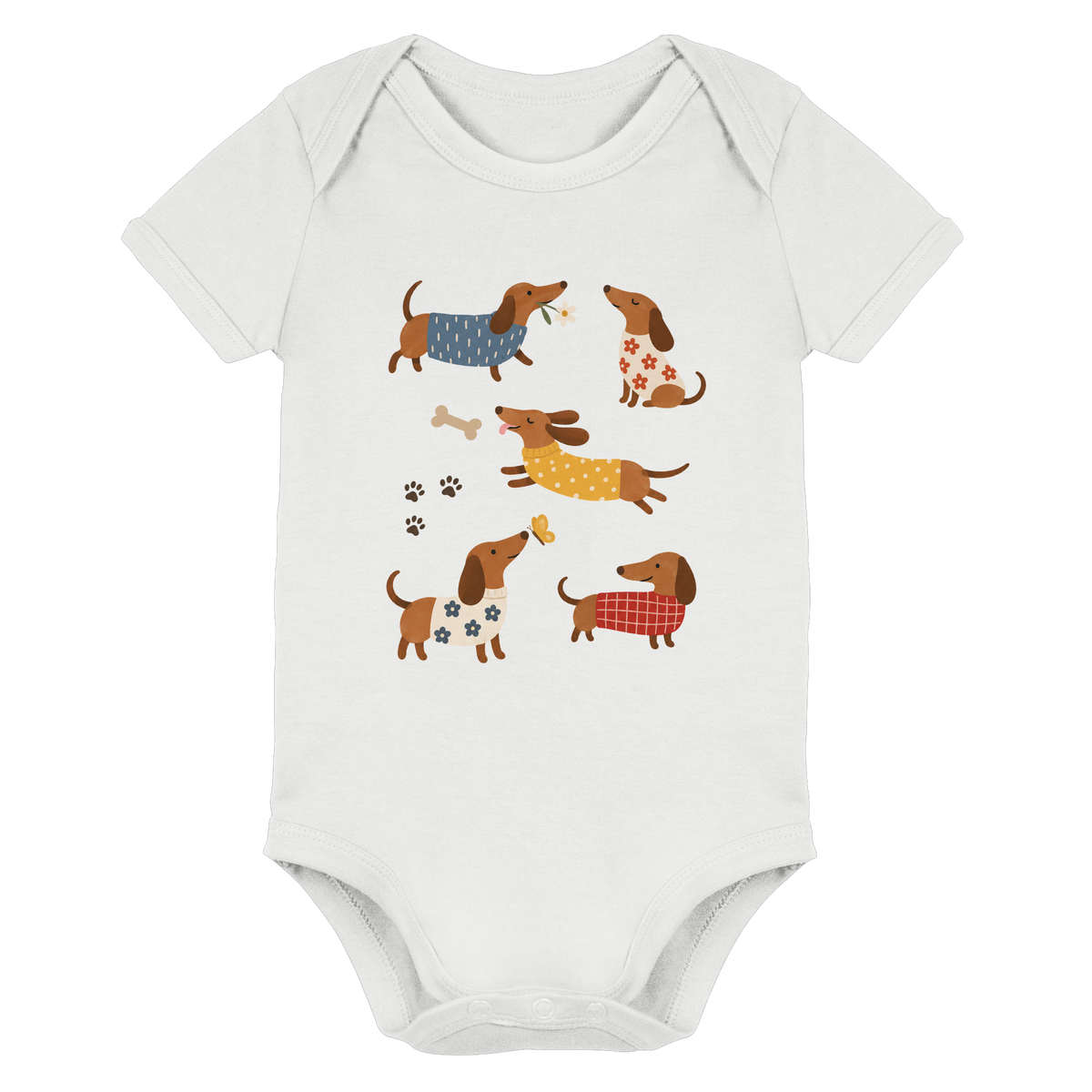 Dackelparty - Organic Baby Bodysuit