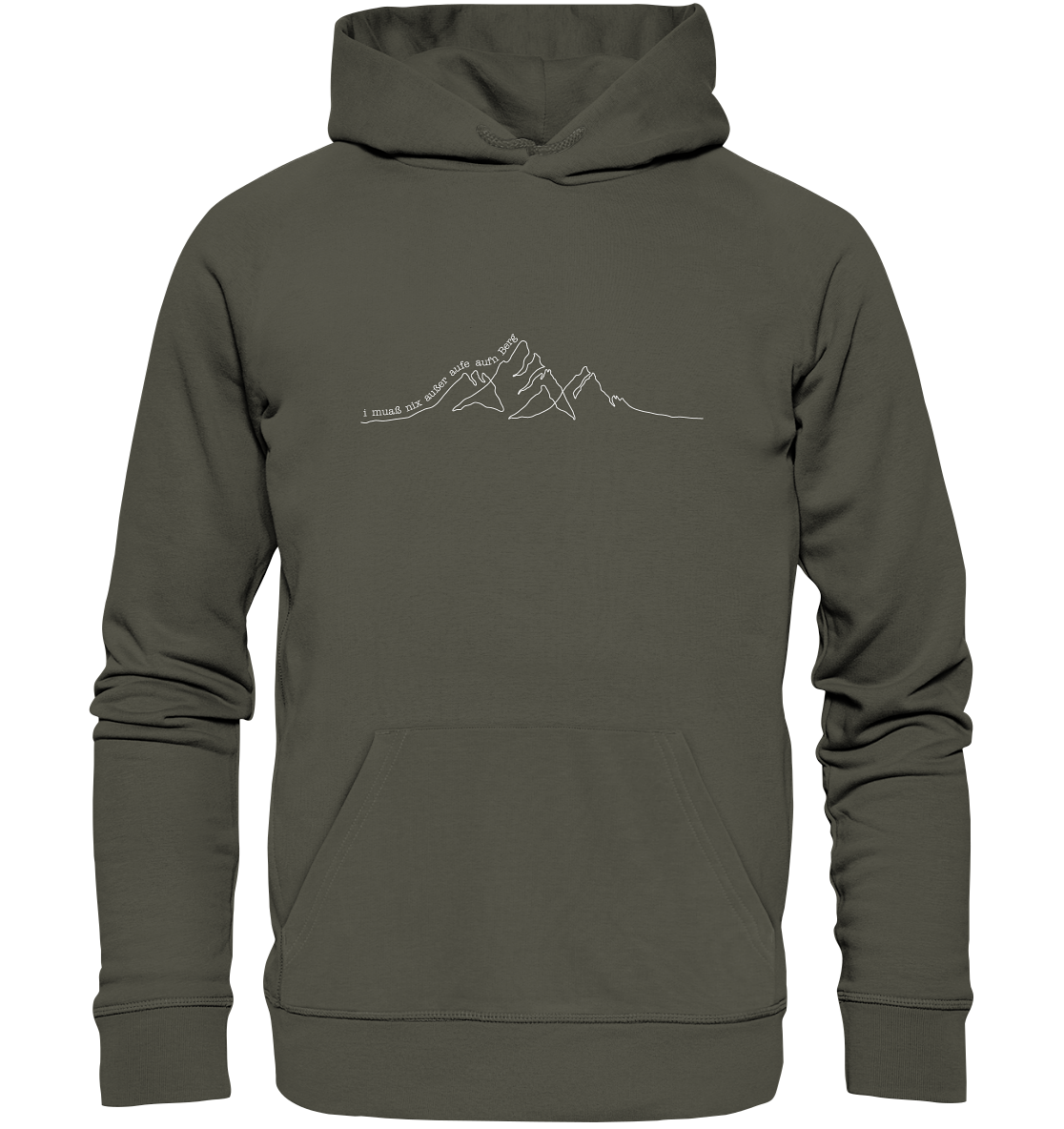 Hoodie "Aufe aufn Berg" (Dark)