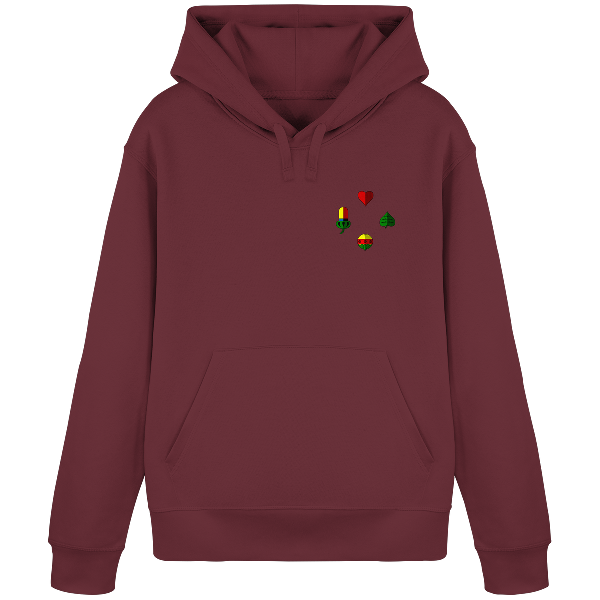 Hoodie "Alle vier Farben"