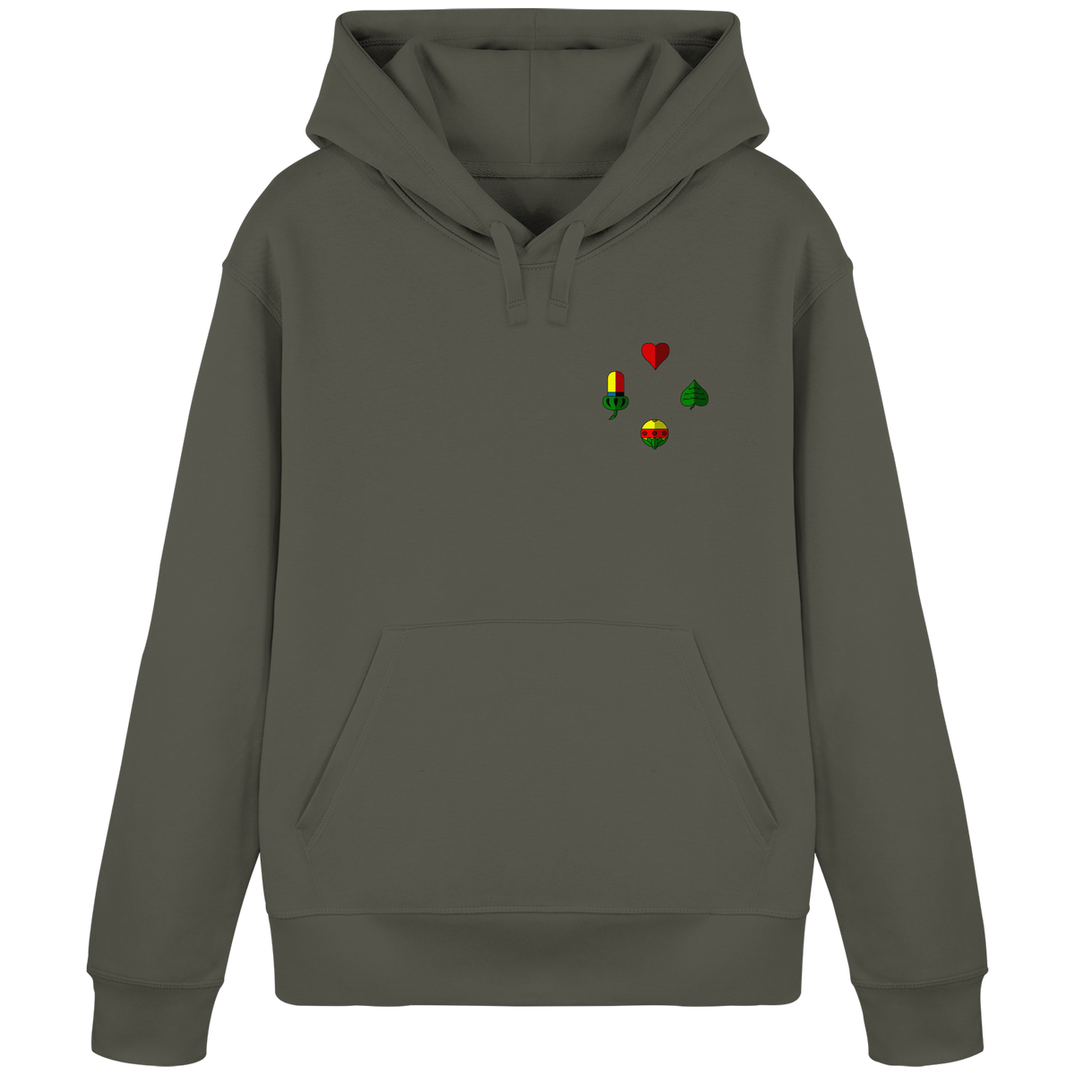 Hoodie "Alle vier Farben"