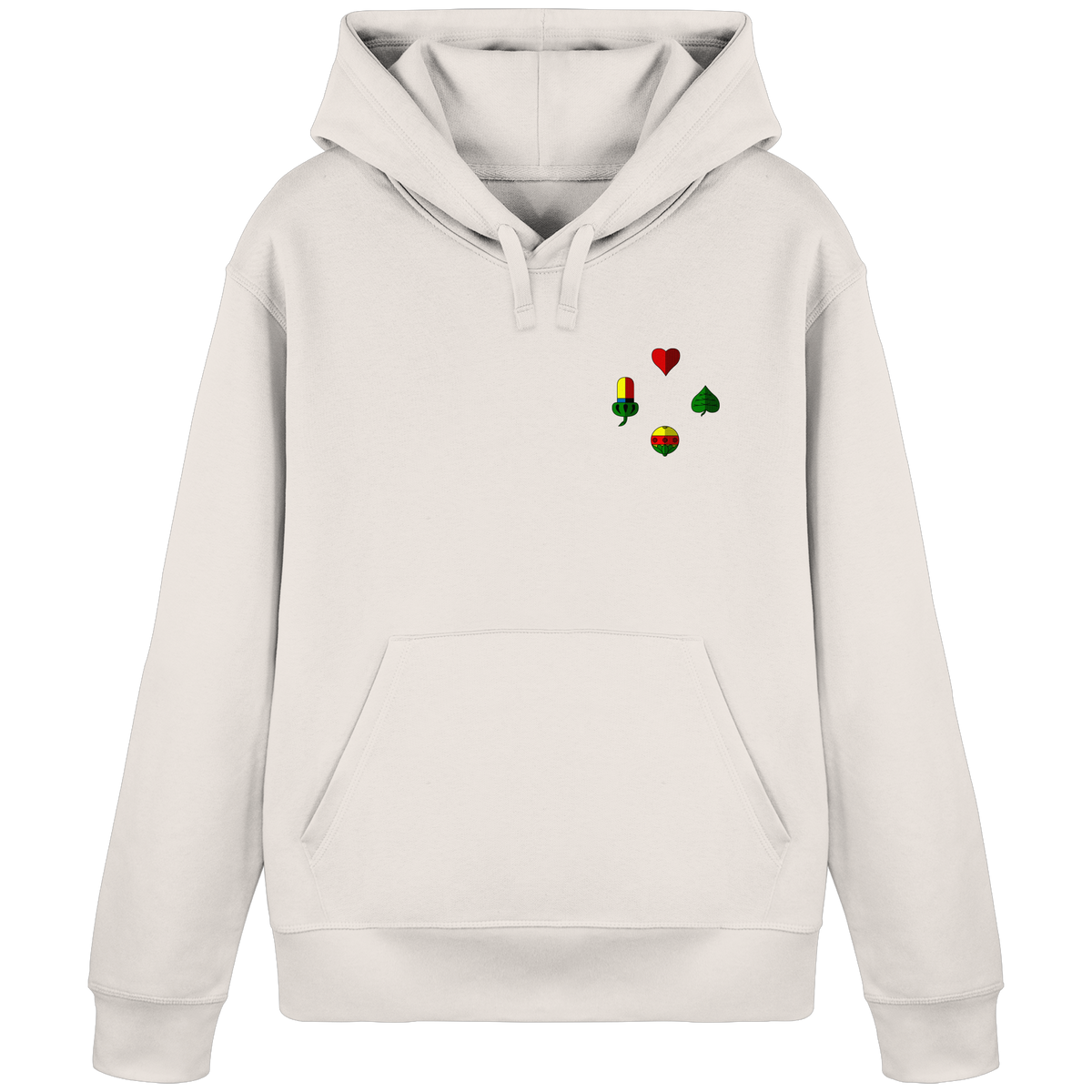Hoodie "Alle vier Farben"