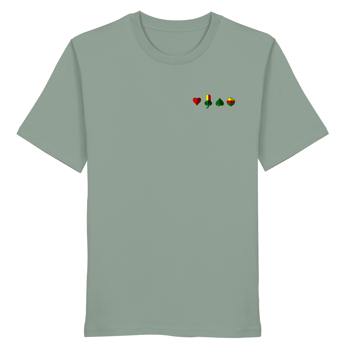 T-Shirt "Alle Farben linear"