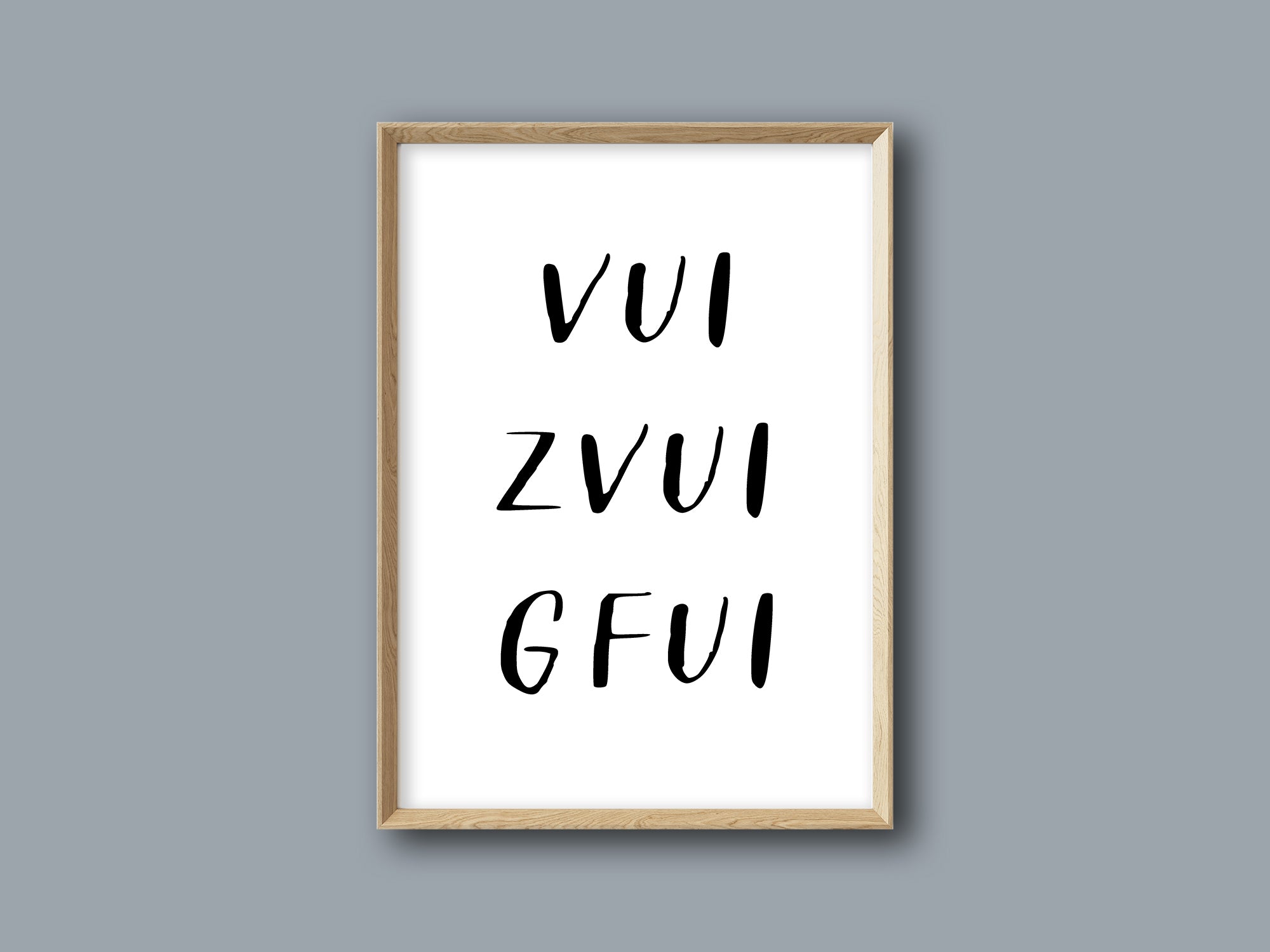 Poster "Vui zvui Gfui"